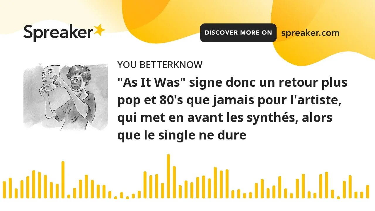 "As It Was" signe donc un retour plus pop et 80's que jamais pour l'artiste, qui met en avant les sy