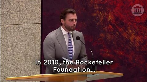 Thierry Baudet exposes the Rockefeller Foundation in parliament!