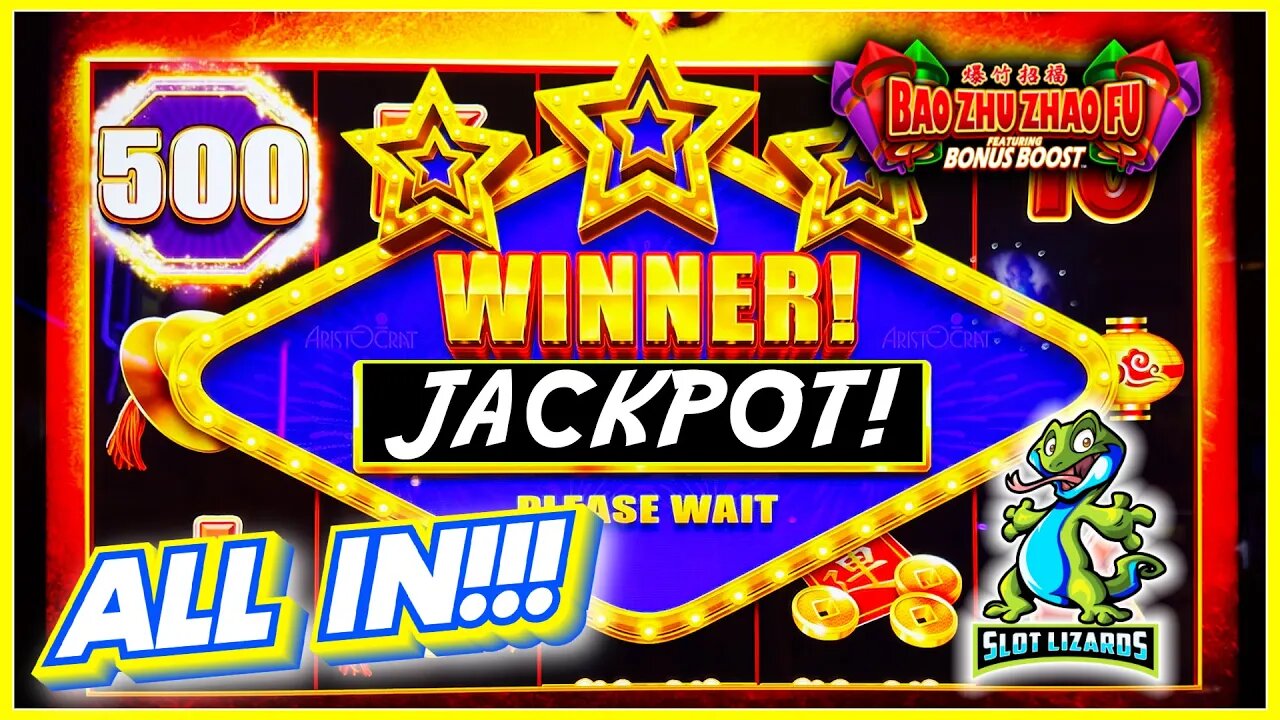 WE RISK IT ALL! MASSIVE MAJOR JACKPOT! Bao Zhu Zhao Fu Fireworks Slot