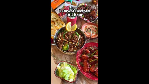 3 DAWAT RECIPES IN 1 Hour | #Onelessproblem #tasteHappiness #imadeitwithShan #chicken65