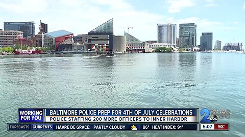 Baltimore Police prep for 4th of July celebrations