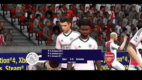 AJAX VS ARSENAL (EFOOTBALL REALISTIC GAMEPLAY) - GAMING SANTUY