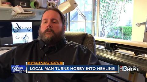 Disabled man hopes hobby helps with 1 October healing