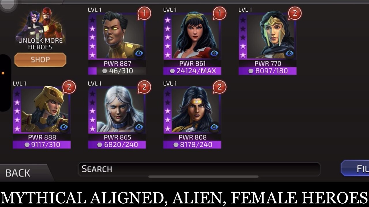 DC Legends Character Reviews: Mythical Aligned, “Alien”, Female Heroes