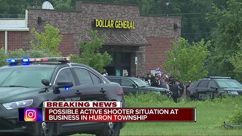 Police issue all clear after possible active shooter at building in Huron Township