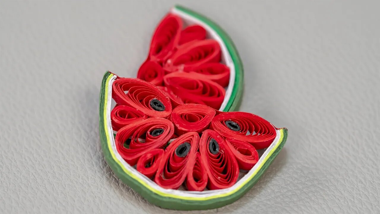 Quilling Watermelon Slice - DIY Craft