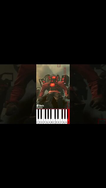 skibidi toilet 59 (@DaFuqBoom) - Octave Piano Tutorial