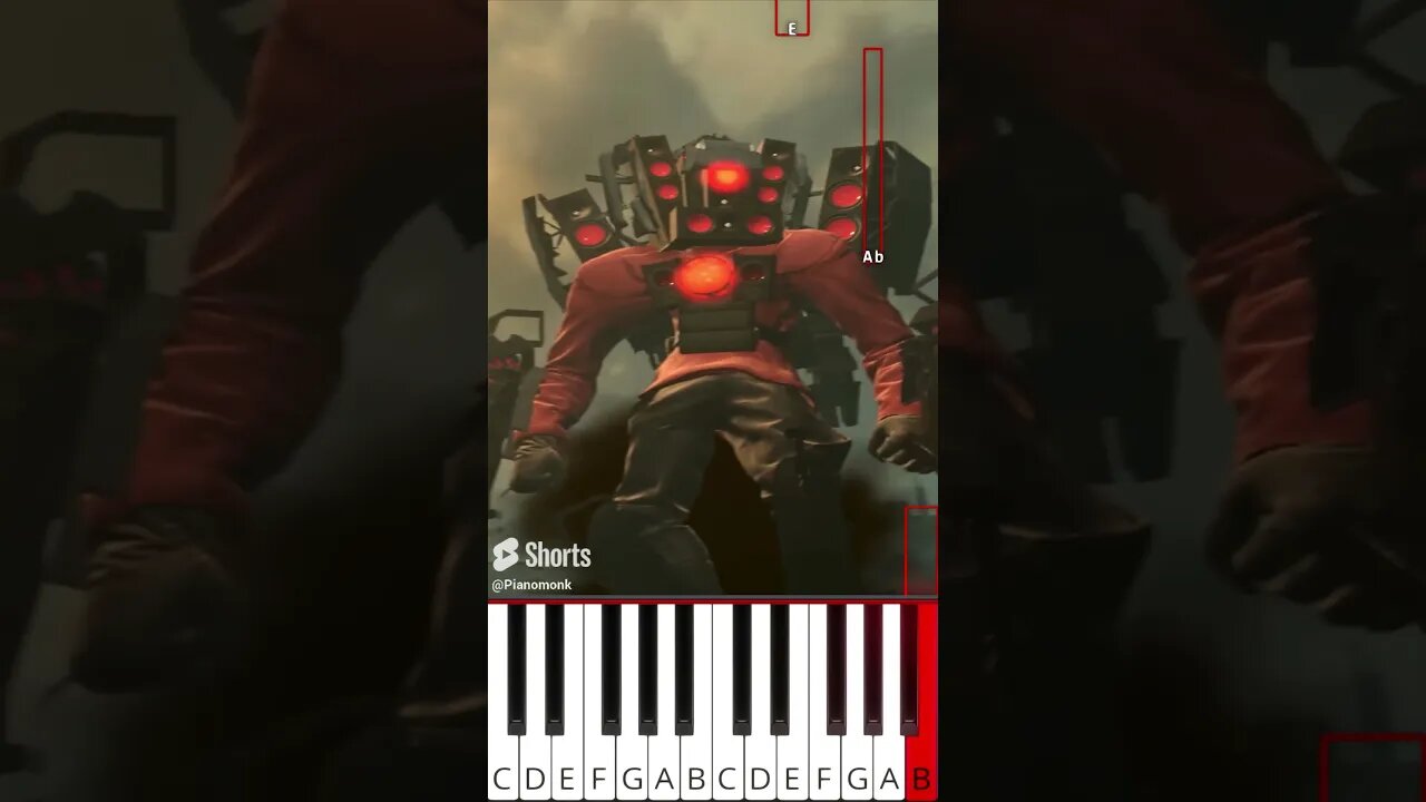 skibidi toilet 59 (@DaFuqBoom) - Octave Piano Tutorial