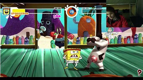 Otis The Cow VS SpongeBob SquarePants In A Nickelodeon Super Brawl Summer Battle With Commentary