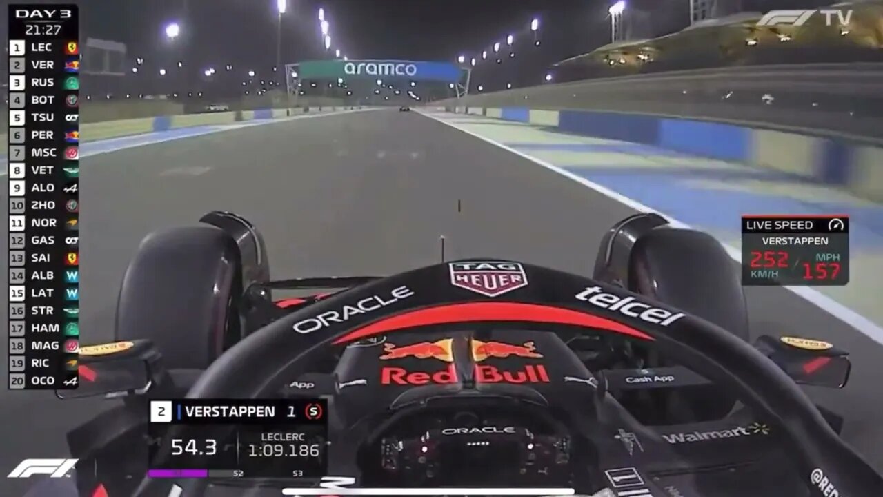 Onboard Max Verstappen Fastest lap #F1Testing Day three