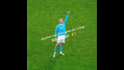 Another two #UCL goals for Erling Haaland! ⚡️🩵