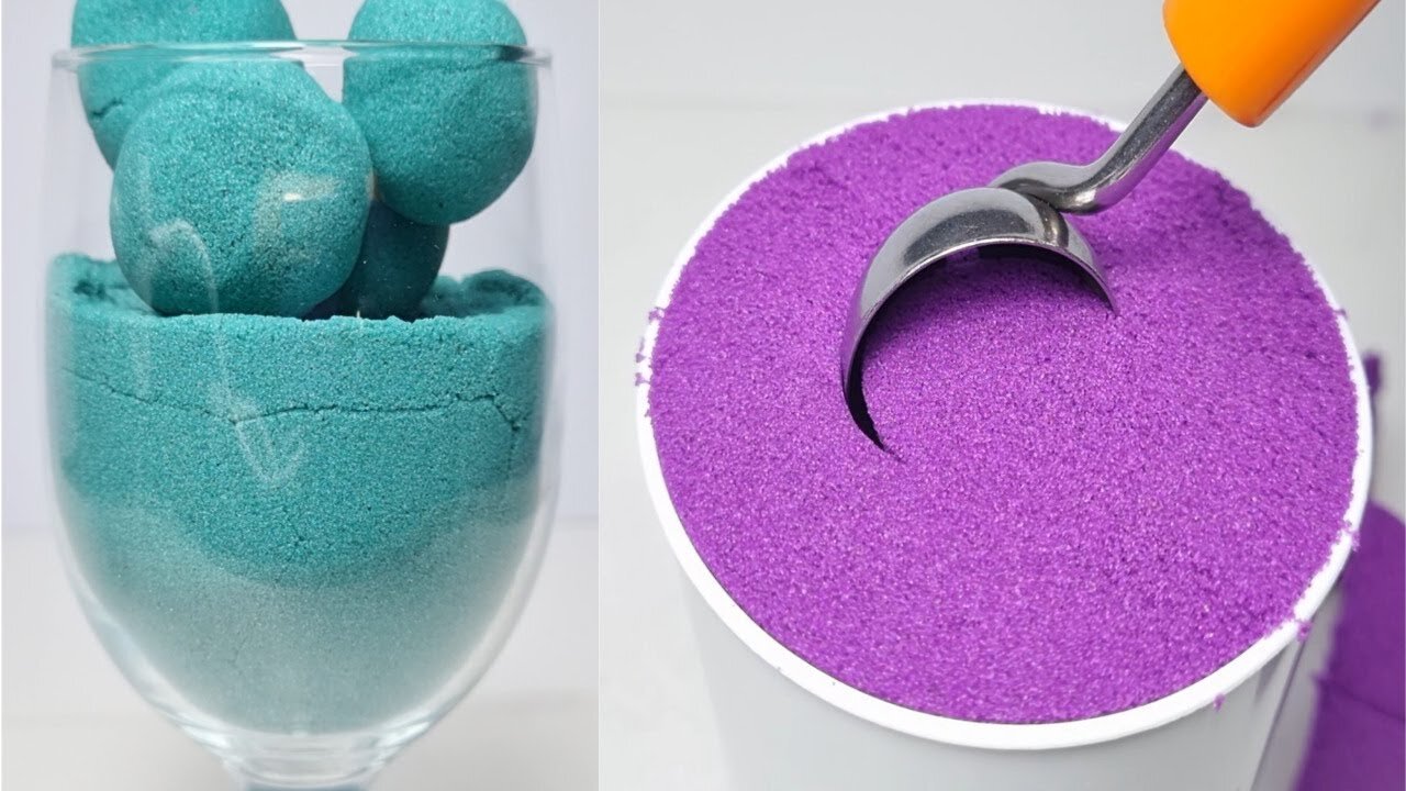 Very Satisfying and Relaxing Kinetic Sand ASMR