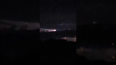 Heat lightning! Pretty good lightning show! #lightning #storm #heatlightning