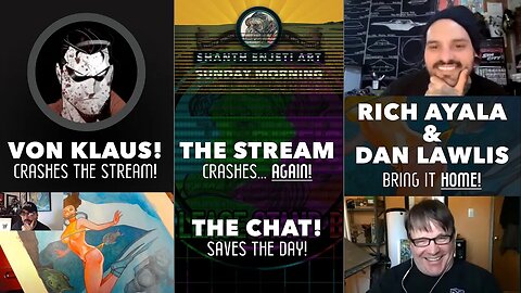 🔴 LIVE! Sunday Morning Painting Comics | Live at the CG Waffle Lodge!