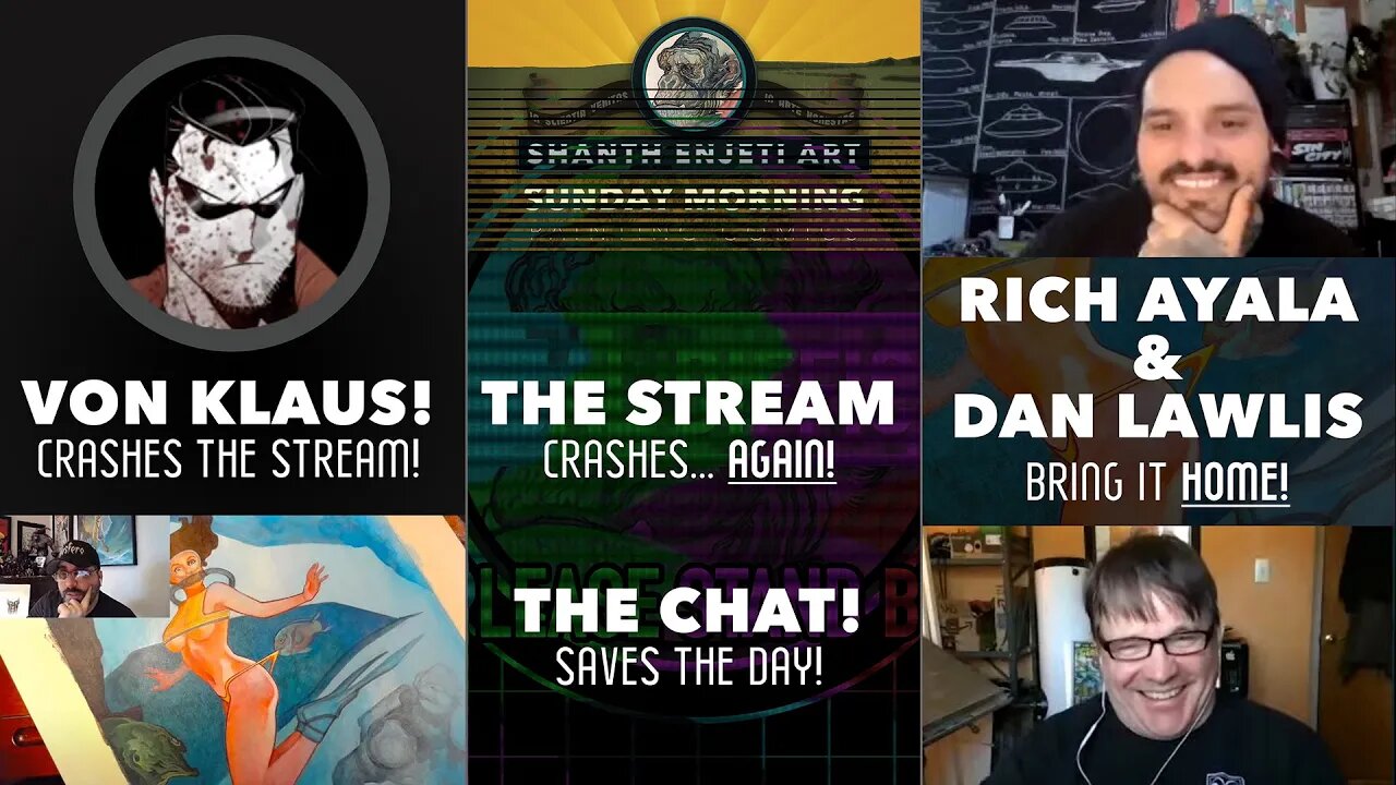 🔴 LIVE! Sunday Morning Painting Comics | Live at the CG Waffle Lodge!