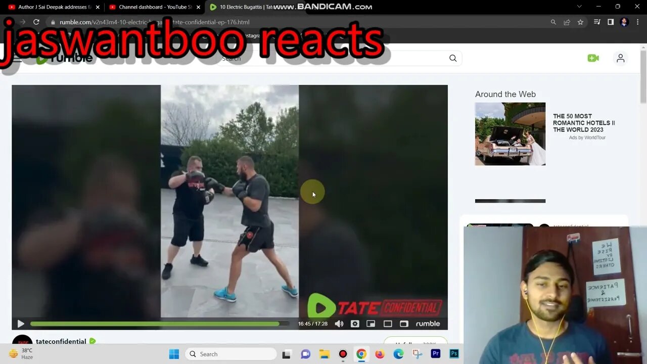 New Andrew Tate Boxing Video | Preparing for Logan Paul ? #andrewtate #loganpaul #jaswantboo