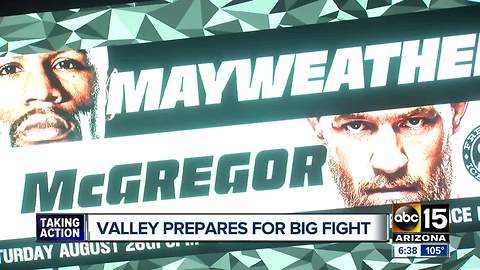 Friday night preps for big Mayweather, McGregor fight