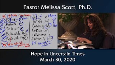 Current Events March 22, 2020 by Pastor Melissa Scott, Ph.D.