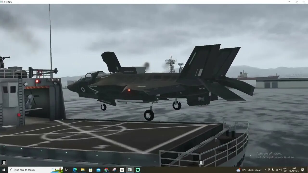 F-35B can land on a Frigate helipad. Udemy Instructor.