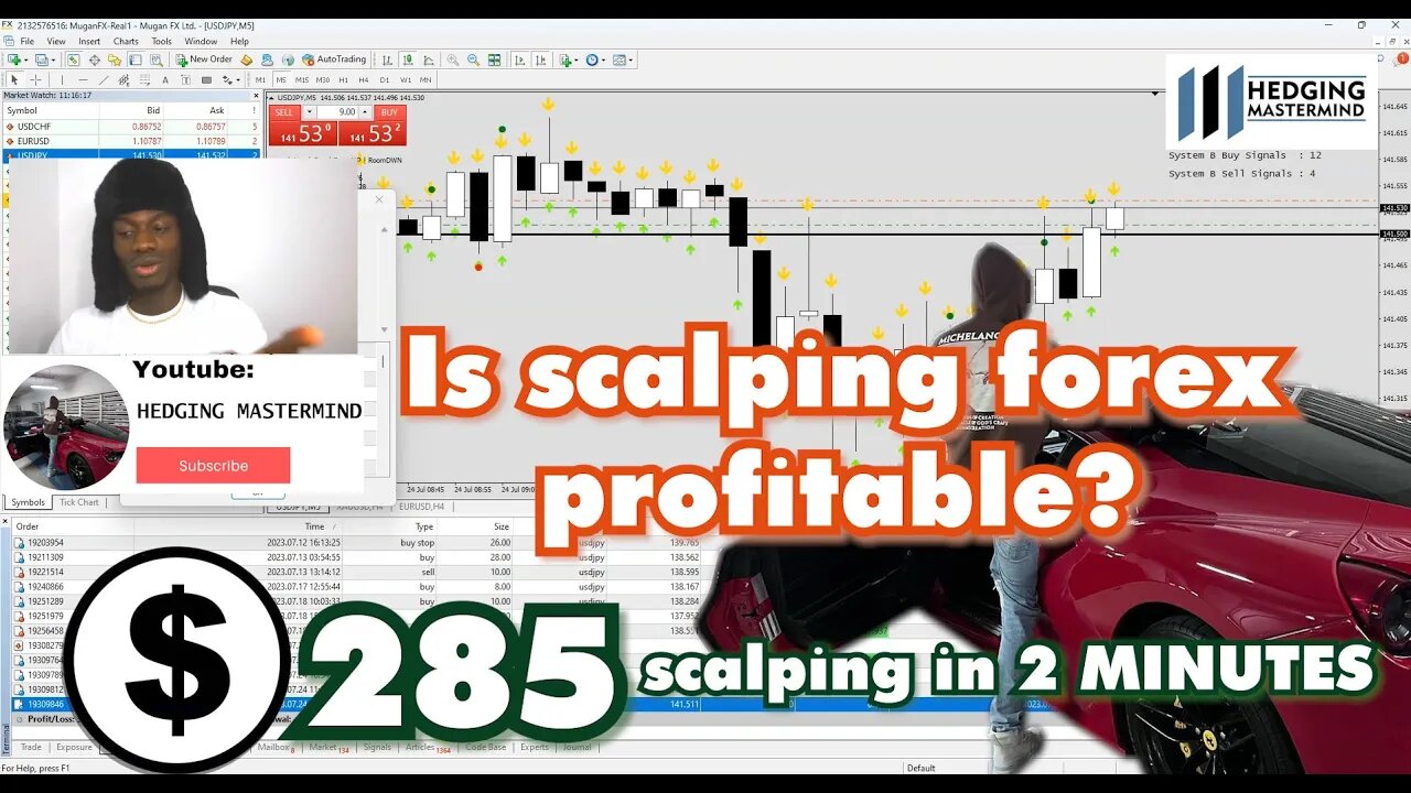 📈💰$285 in 2 Minutes Scalping Using System A - Is Scalping In Forex Profitable? 🤯🤑 #FOREXLIVE #XAUUSD