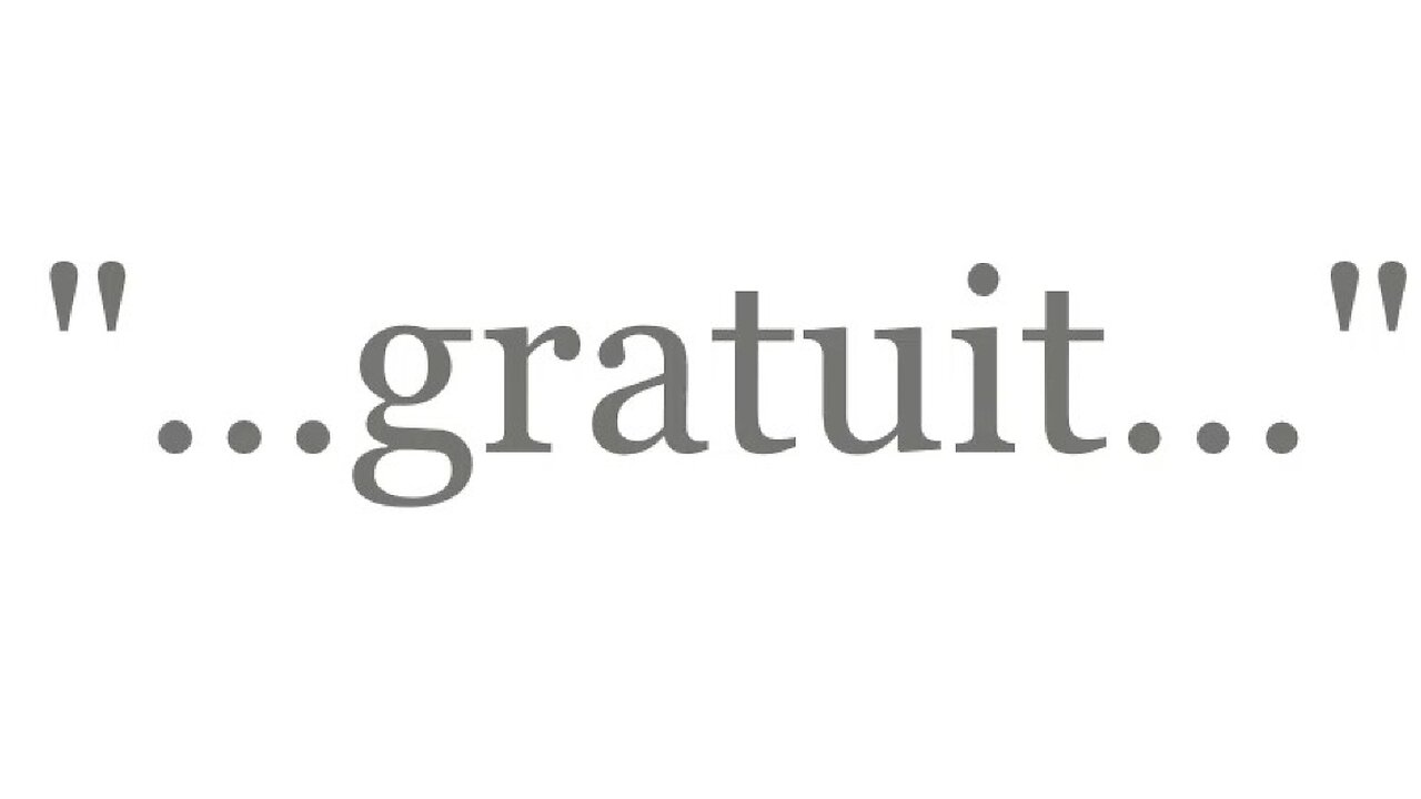 "...le cadeau gratuit..."; "...the free gift..."--The Good News 2