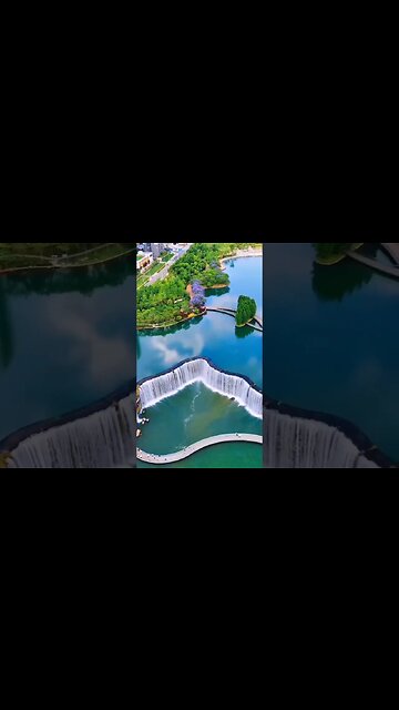 The waterfall is located in the south of China, in the Yunnan province...