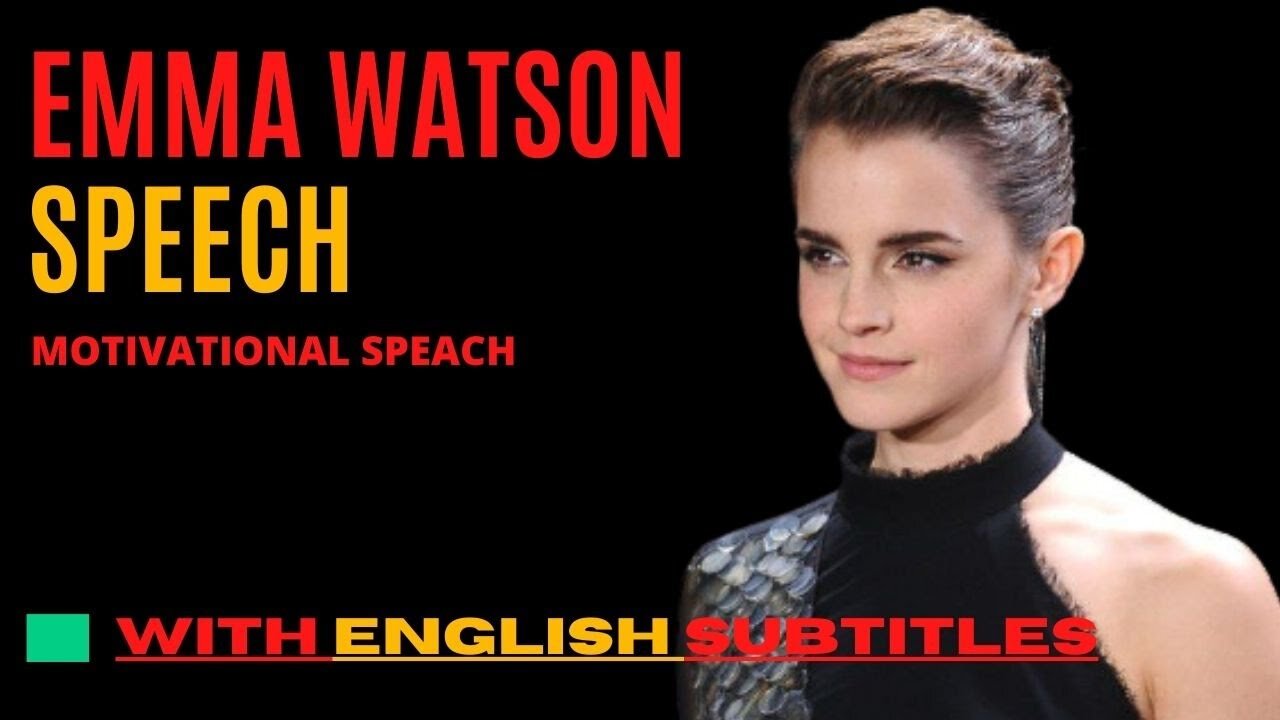 Emma Watson speech with english subtitles | Life Of Luxury 4K