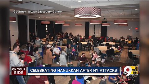 After NY attack, community celebrates last night of Hanukkah