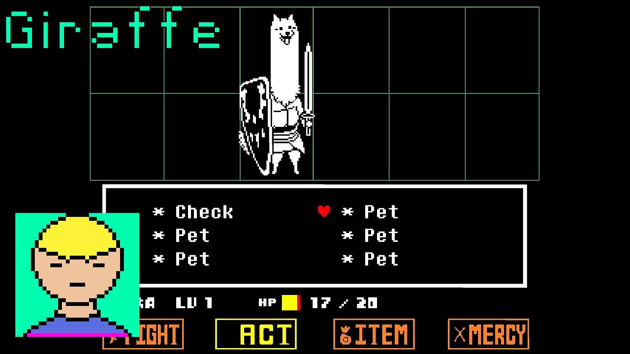 [The Giraffe episode] Let's Play Undertale #Giraffe