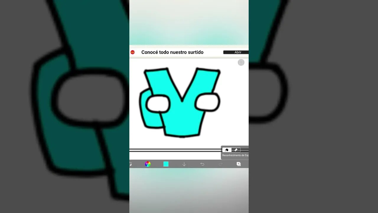 Drawing Alphabet Lore but Everyone is Sus | V #shorts