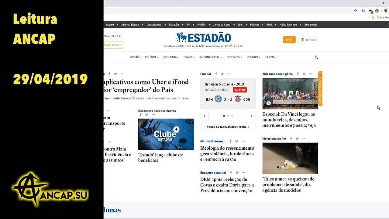 Emprego no séc XXI, economista fala besteira e esquerda ganha espanha | Leitura ANCPSU 29/04/19
