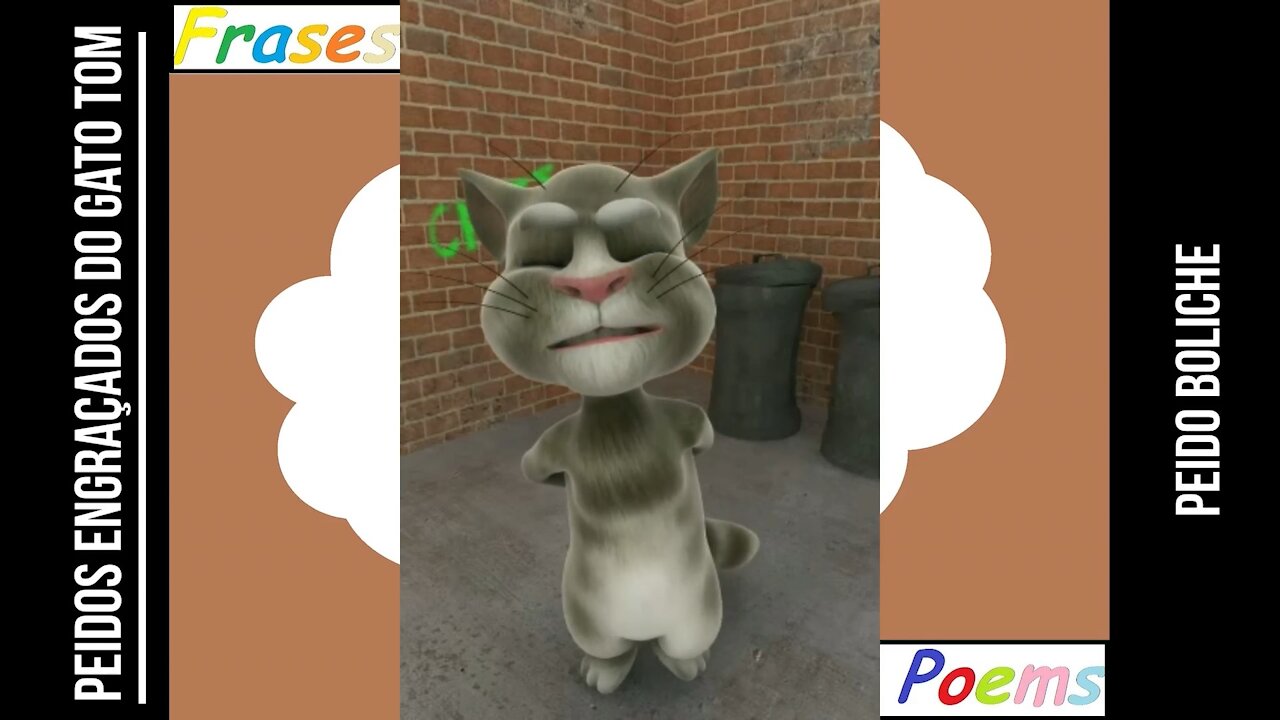 Peidos engraçados do gato tom: Peido boliche, strike borrado! [Frases e Poemas]