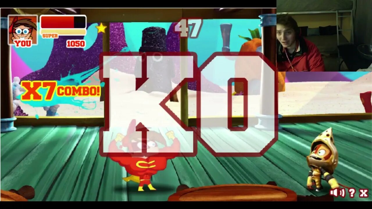 Nickelodeon Super Brawl 2 Arcade Mode Battle #1 As Timmy With Live Commentary