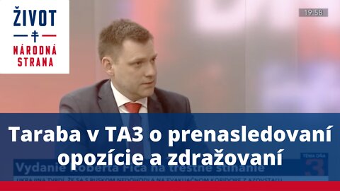 Taraba v TA3 o prenasledovaní opozície a zdražovaní