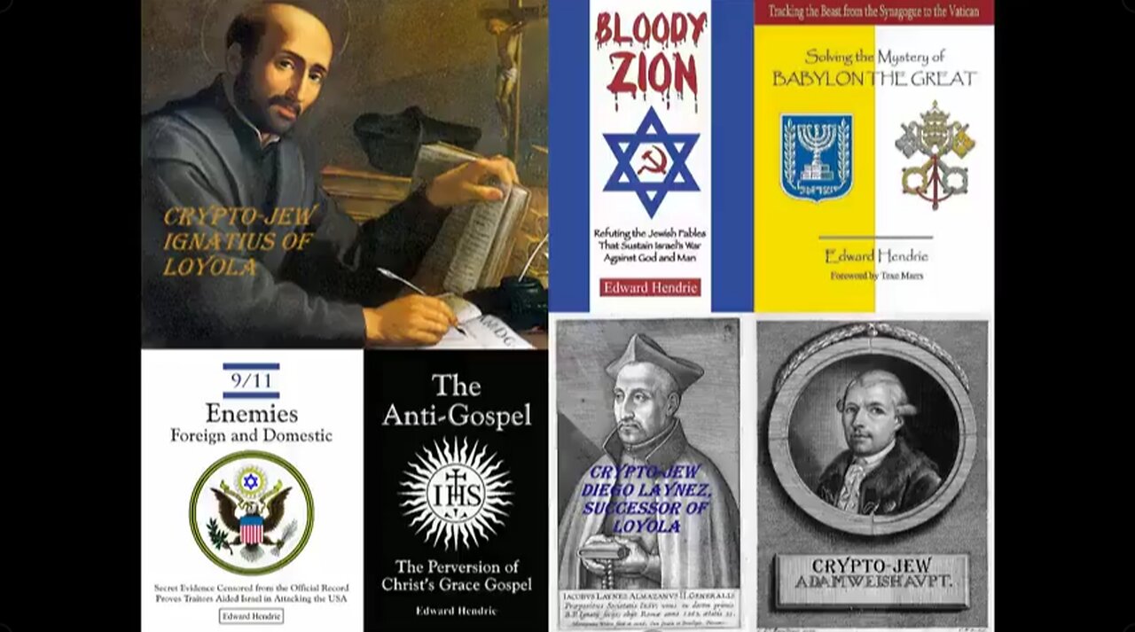 CRYPTO JEWISH ORIGINS OF THE ROMAN CATHOLIC JESUIT ORDER - EDWARD HENDRIE & TEXE MARRS