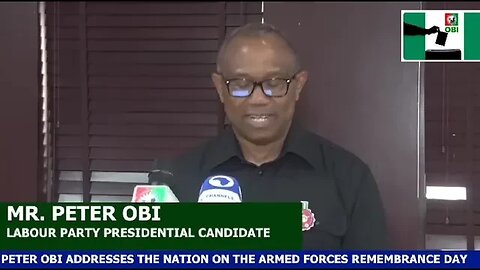 PeterObi Arm Forces Remembrance Day Adress_Subscribe and shere