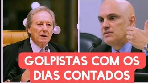 Ricardo Lewandowski acena para Alexandre de moraes para os Bolsonaristas golpistas