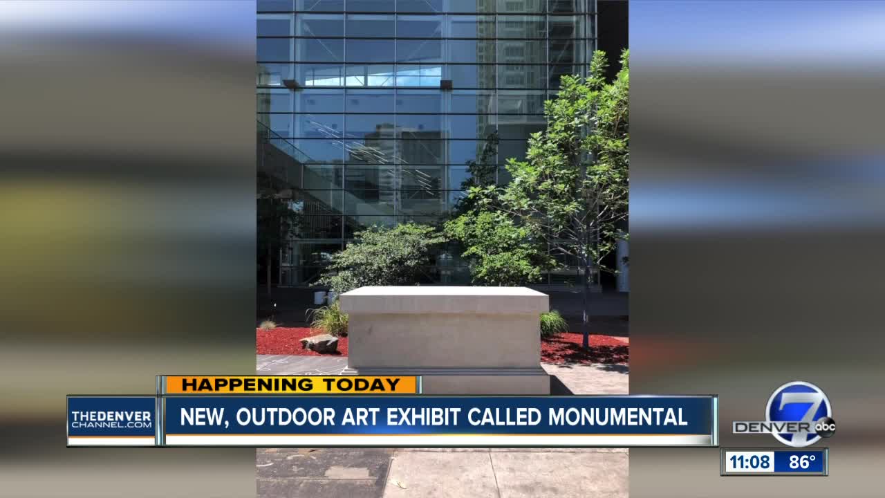 New outdoor exhibit opens today called Monumental