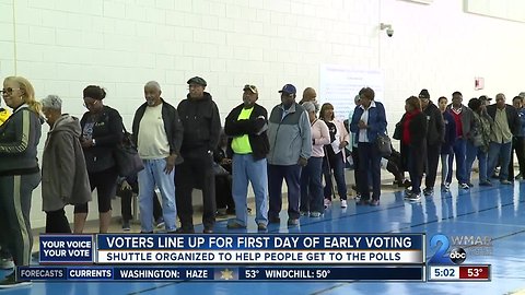 60,000 turn out for first day of early voting