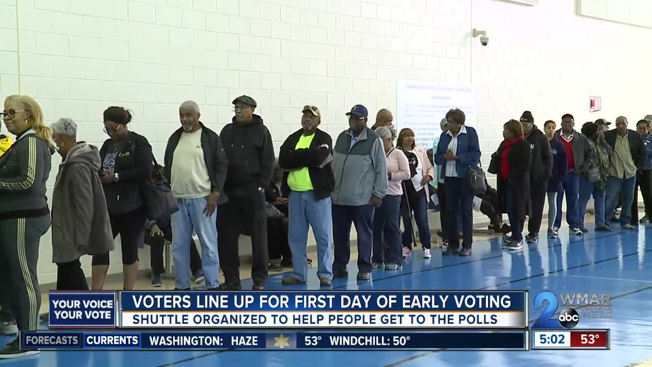 60,000 turn out for first day of early voting