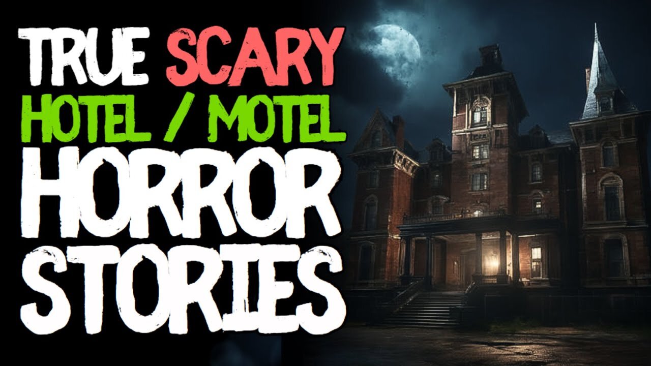 90 mins of True Hotel Scary Horror Stories for Sleep | Black Screen with Ambient Rain Sounds