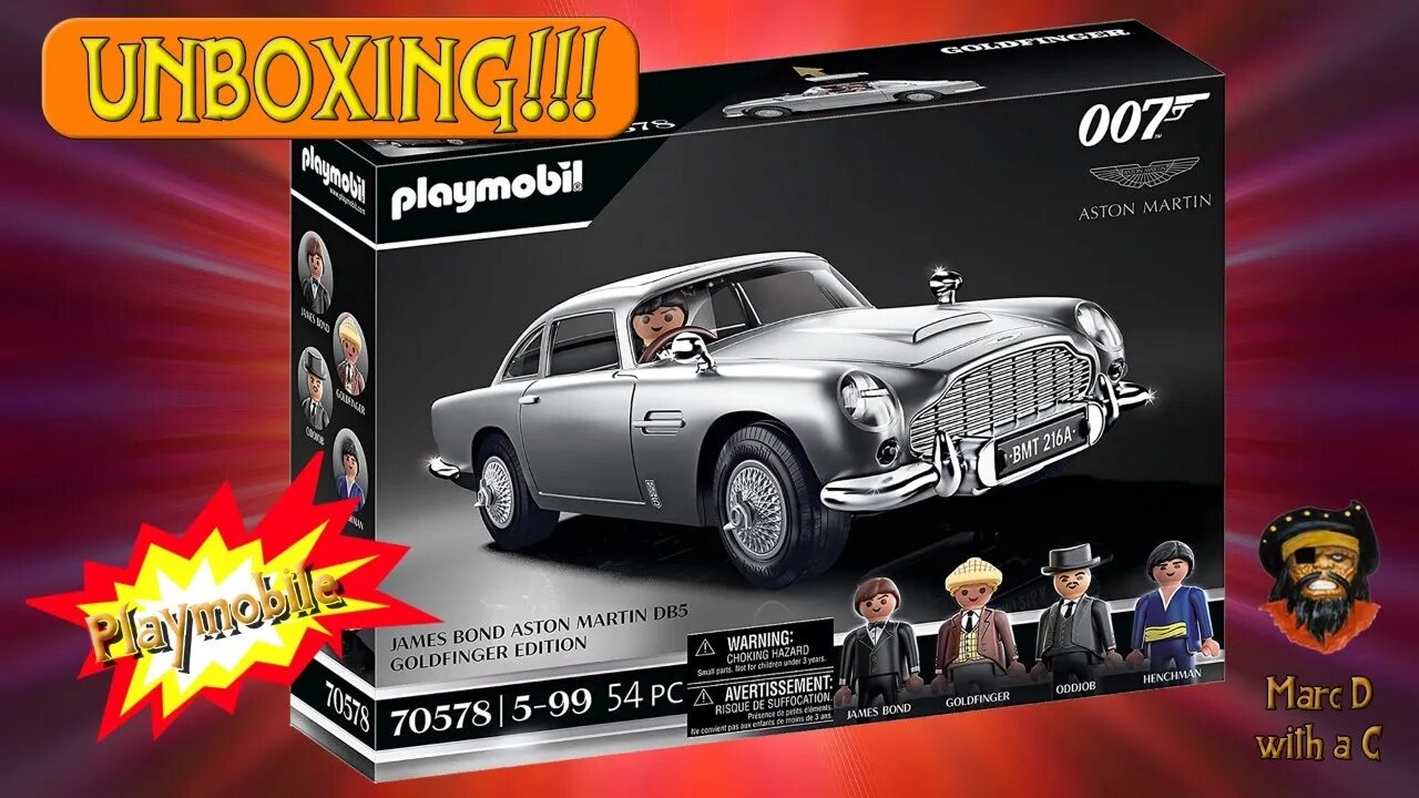 Playmobil James Bond 007 Aston Martin DB5 GHoldfinger Edition Unboxing!