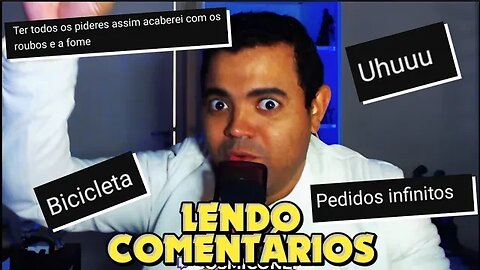 SÓ COMENTÁRIOS HILÁRIOS , UM MELHOR QUE O OUTRO.