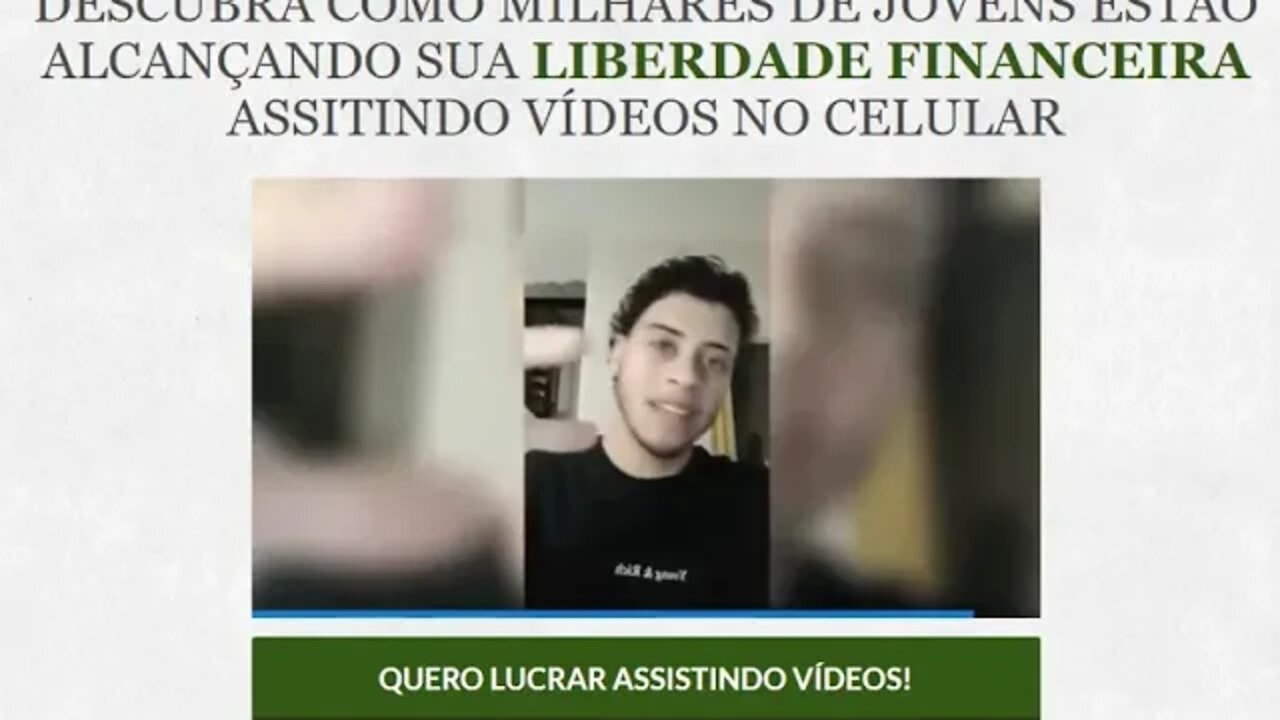 Aprenda como Milhares de jovens estão ganhando dinheiro assistindo vídeos pelo celular...