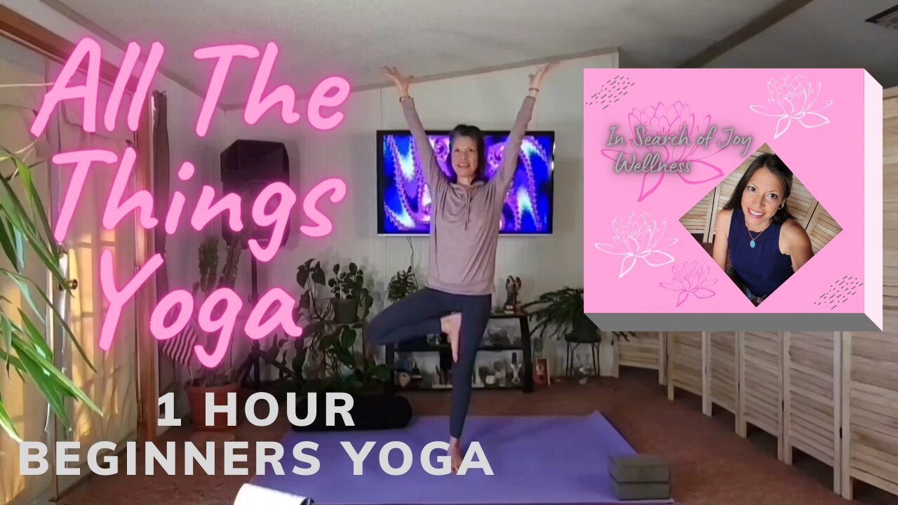 1 Hour Beginners Vinyasa Yoga Flow, All The Things Yoga