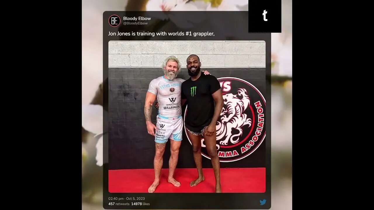 Gordon Ryan, a world-class grappler, is working with Jon Jones.