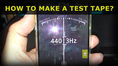 How to make a 440 Hz Speed Adjustment Test Cassette Tape - fix your deck, walkman, boombox