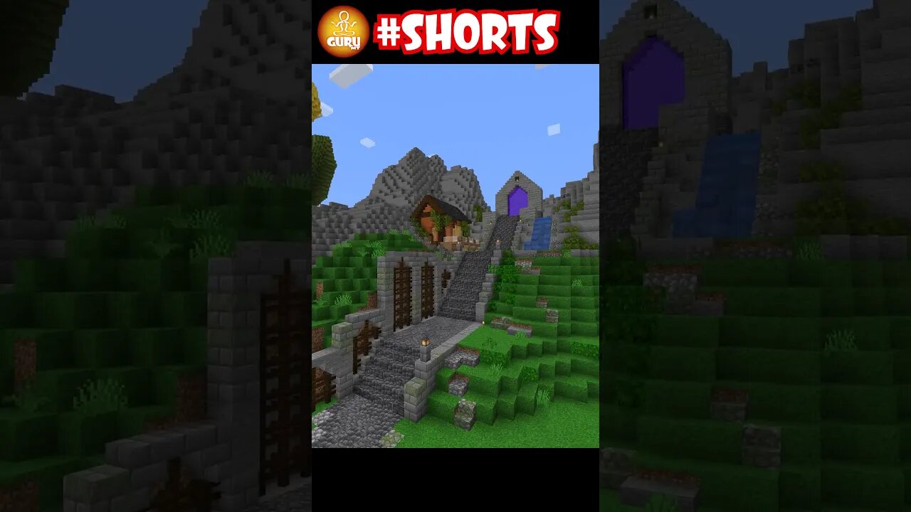 Tiny shop in Minecraft mountains #short #shorts