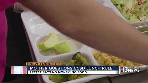 Forgetful Las Vegas students could miss out on school lunch