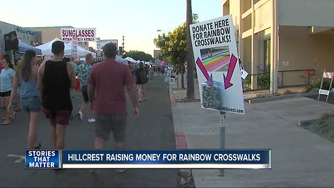 Rainbow-colored crosswalks planned in Hillcrest